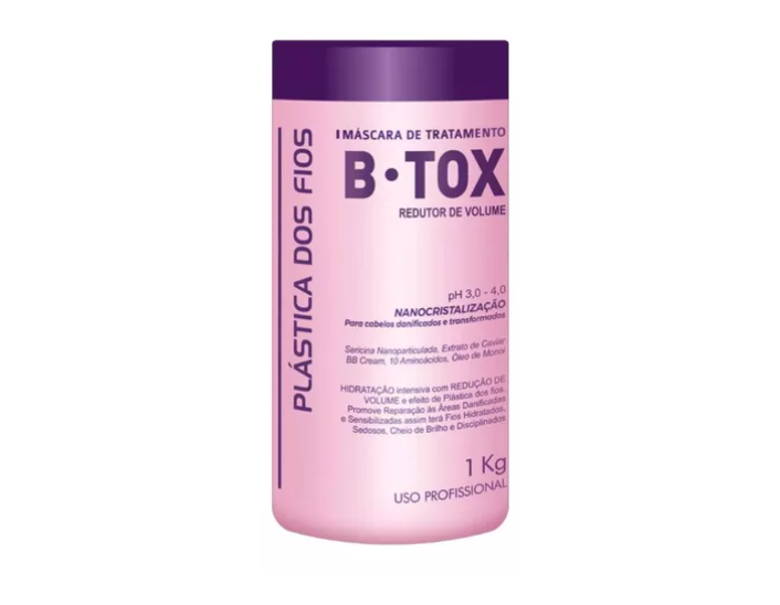 Plastica dos Fios Hair Btox Nanocrystallization Volume Reduction Mask 34oz 1kg