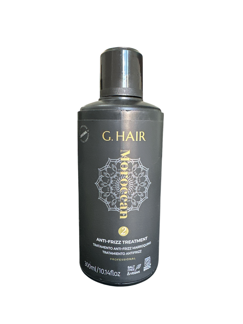 TRATAMIENTO DE FÓRMULA INOAR KERATIN G HAIR MOROCCAN PASO 2 BOTELLA ÚNICA (250ml) 8.4oz .