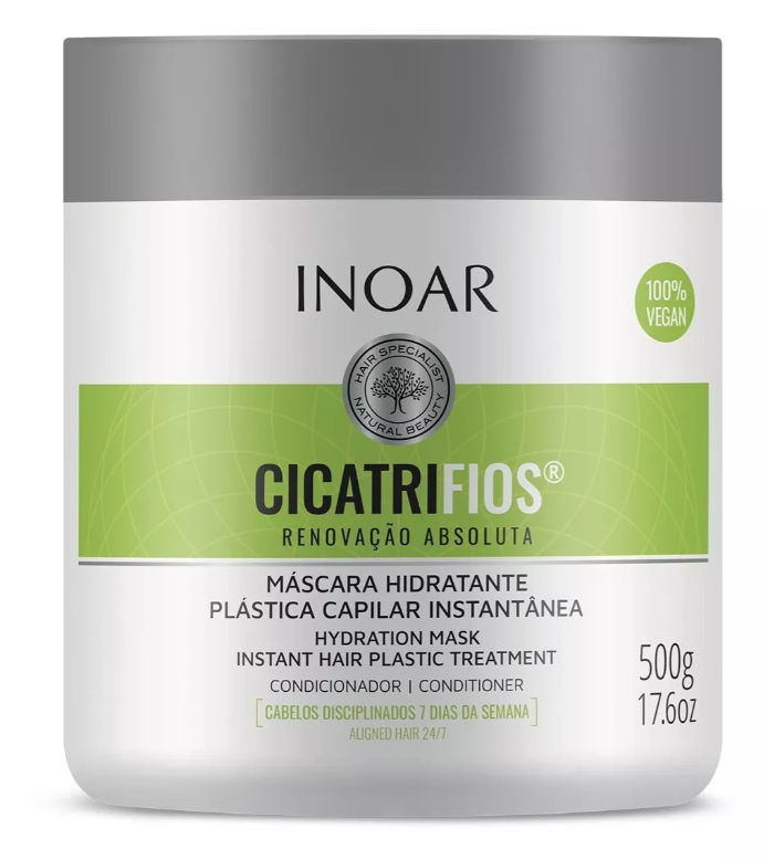 Inoar Vegan Cicatrifios Hair Hydrating Mask 500g  17.6floz